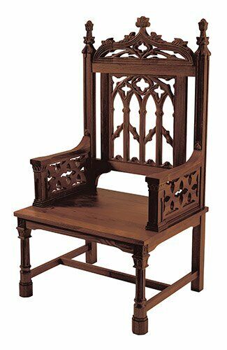 CELEBRANT CHAIR + CANTERBURY COLLECTION + WALNUT STAIN