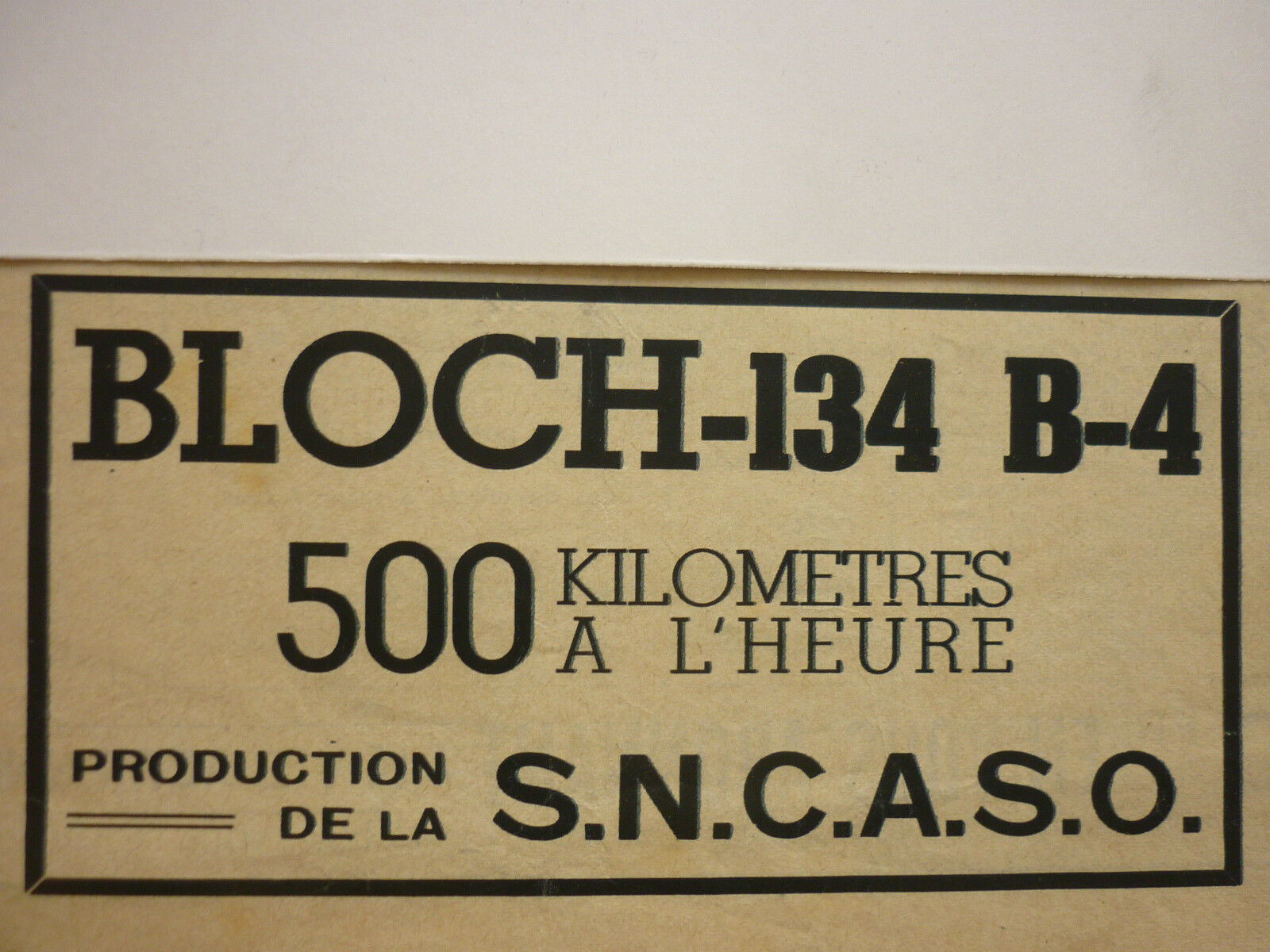 9/1937 PUB AIRCRAFT MARCEL BLOCH SNCASO BLOCH 134 B-4 ORIGINAL AD