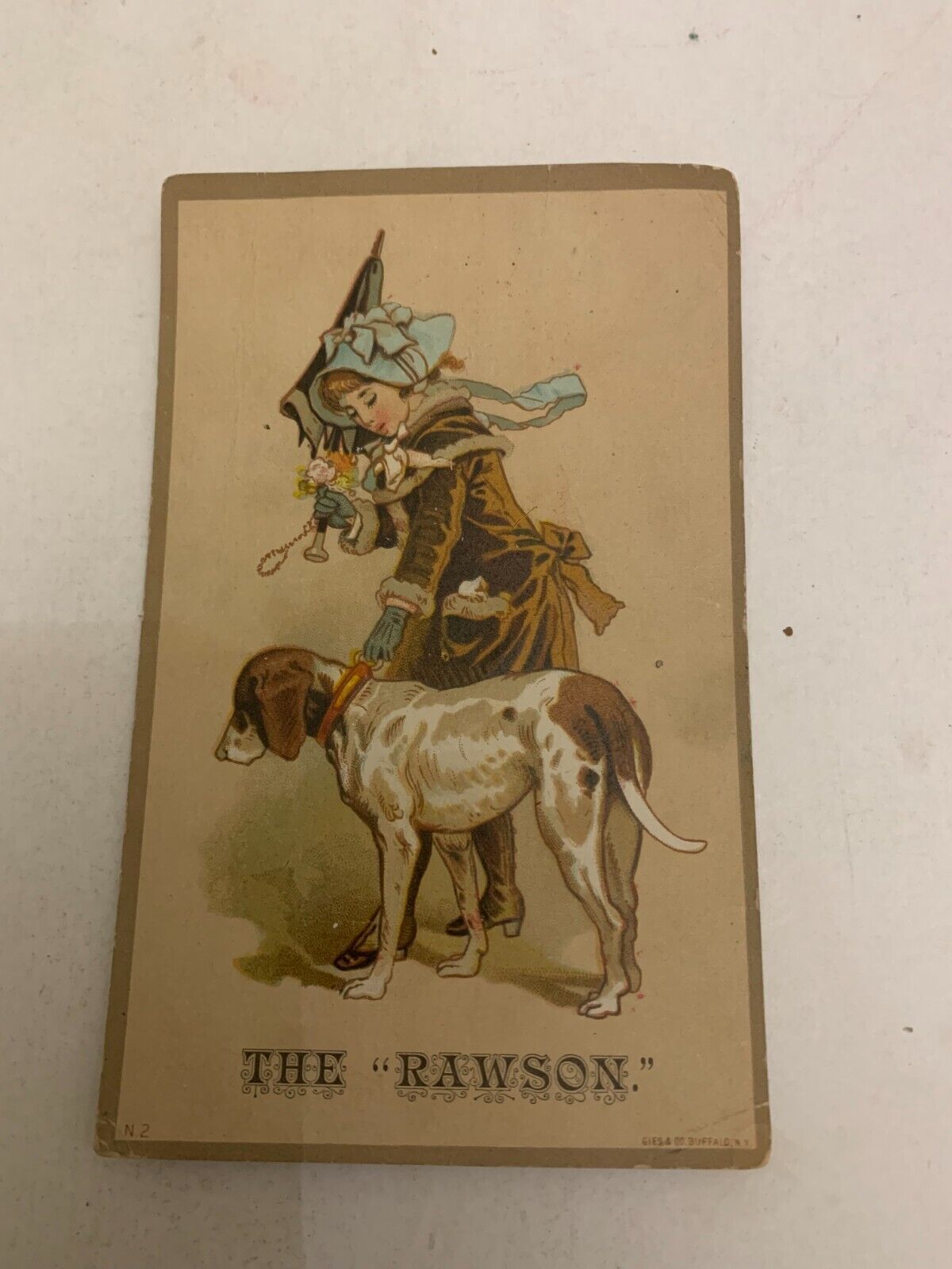 Antique c.1890\'s The Improved Rawson Reaper No. 2 Victorian Trading Card