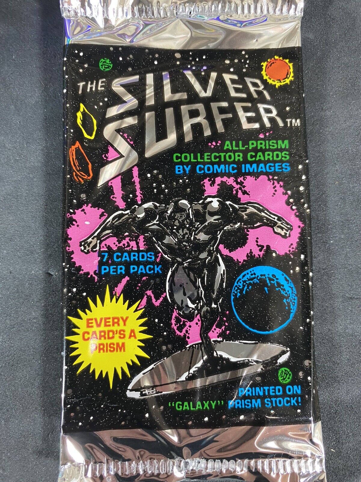 1992 The Silver Surfer Trading Cards All Prism by Comics Images 1 Sealed Pack