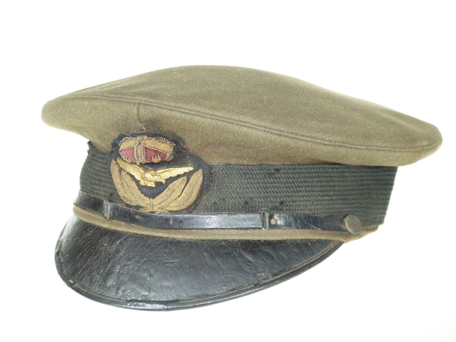 1918 Pattern RAF officer’s Peaked (or visored) Service Dress Cap.