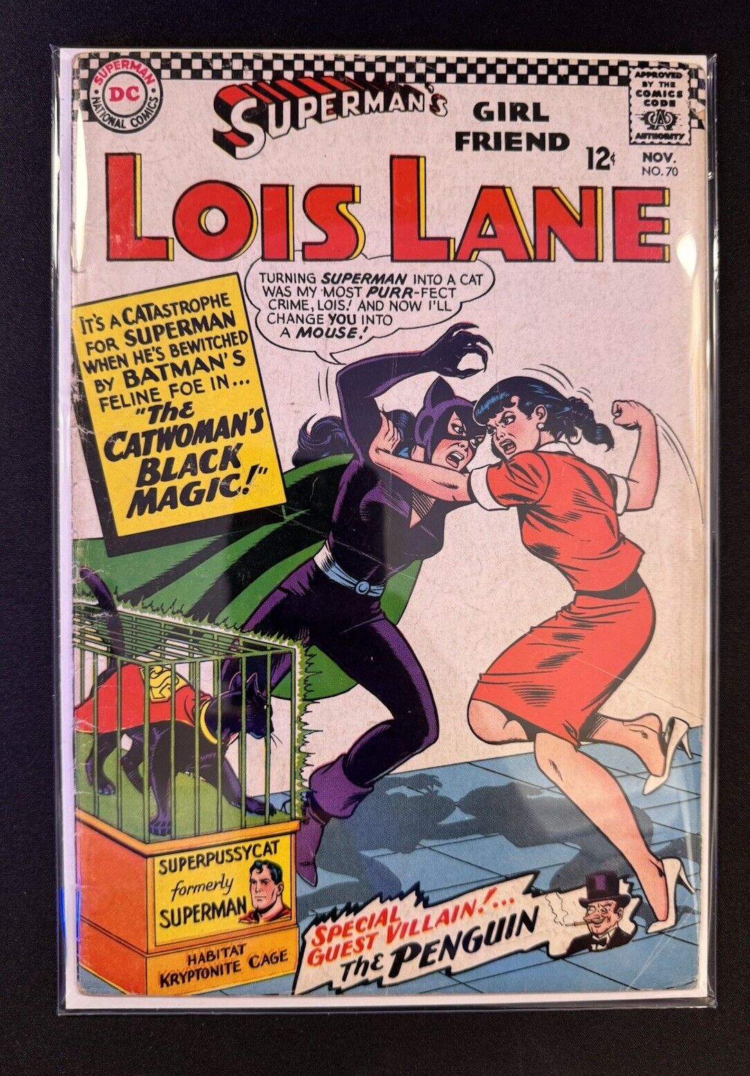 💥 SUPERMAN ‘S GF LOIS LANE #70 1st APPEARANCE CATWOMAN IN SILVER AGE