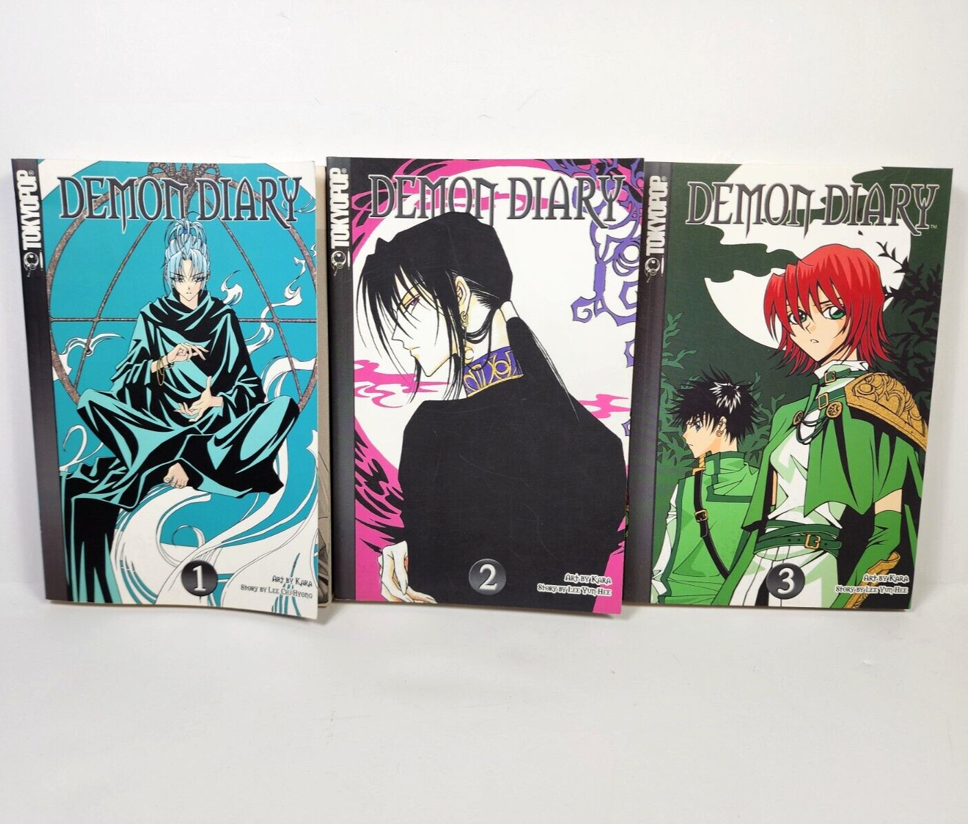 Demon Diary Manga Lot Volume 1 2 3 Tokyopop English 1st Printings Lee Yun Hee