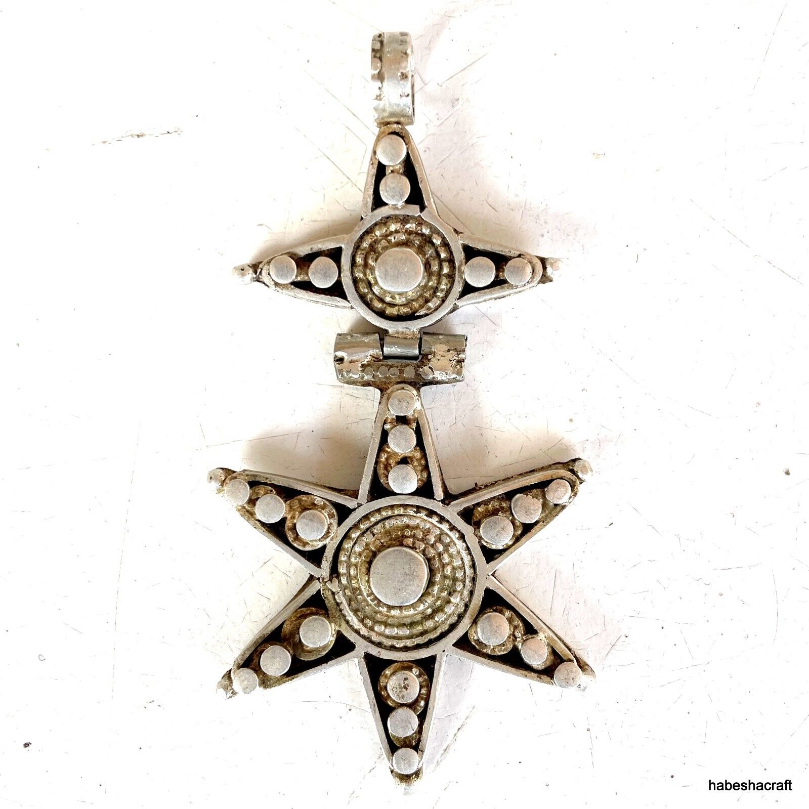 Star of David Jewish Jewlery, Handmade Ethiopian Jewish Heritage Pendant.