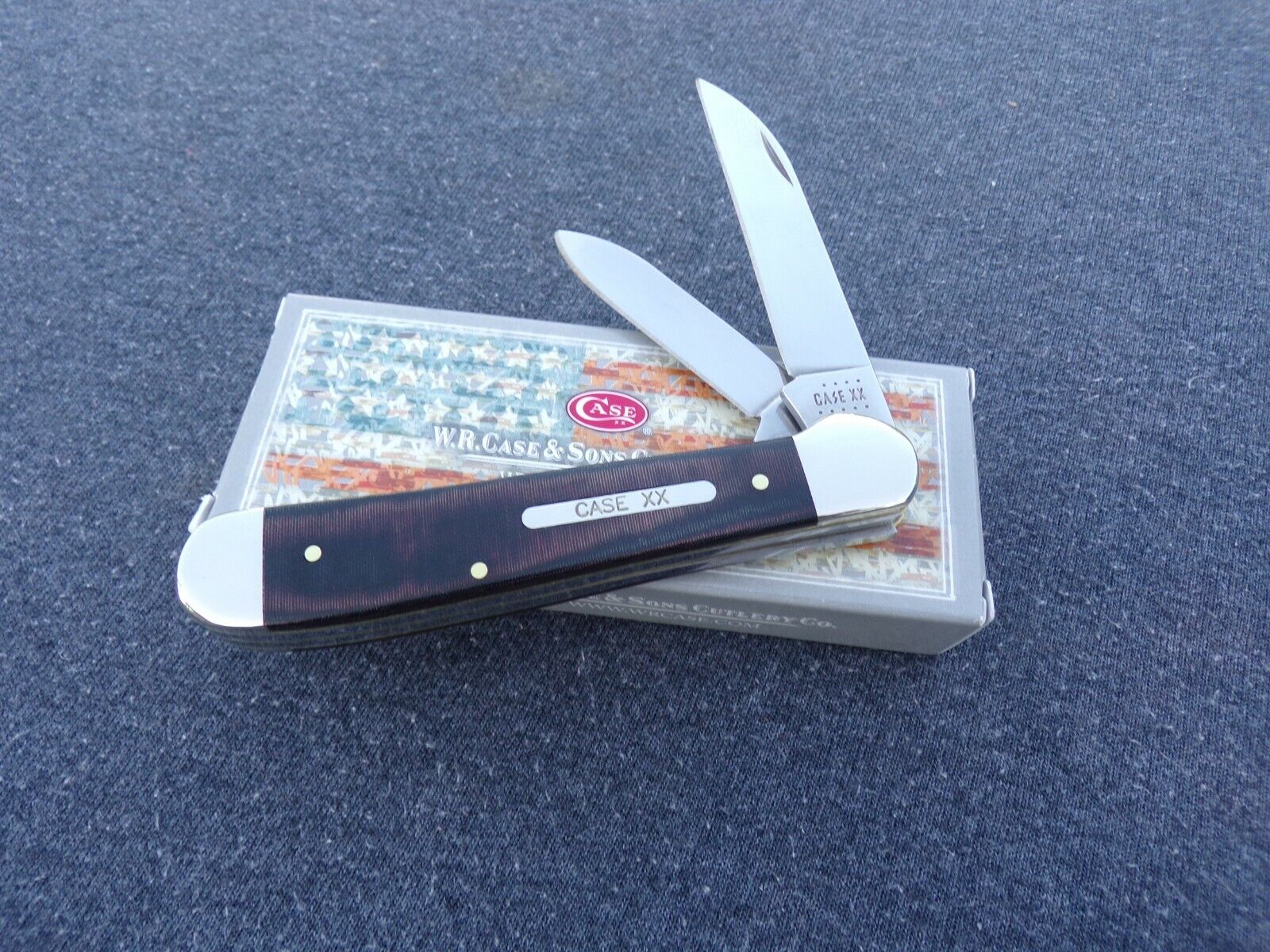 CASE XX *c 2021 BLACK/RED MICARTA COPPERHEAD KNIFE KNIVES