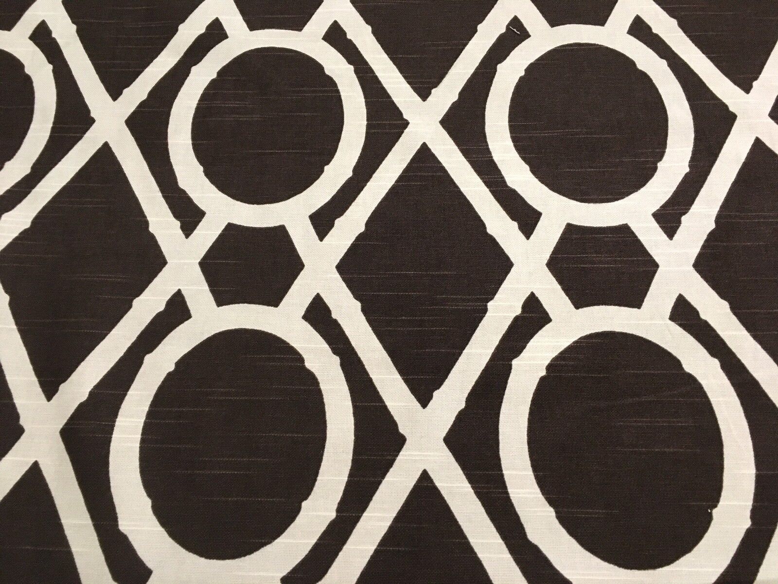 Robert Allen Geometric Upholstery Fabric- Lattice Bamboo / Terrain 21 yd 217301
