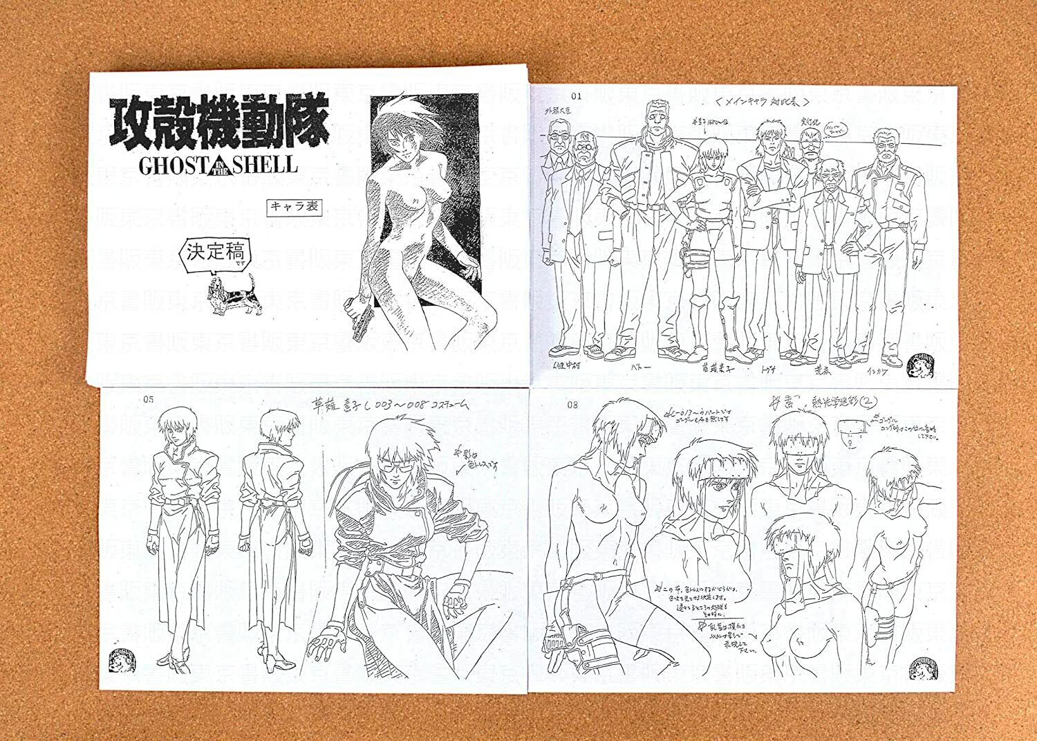 Ghost in the shell Production materials Character Design Illustration Anime JPN