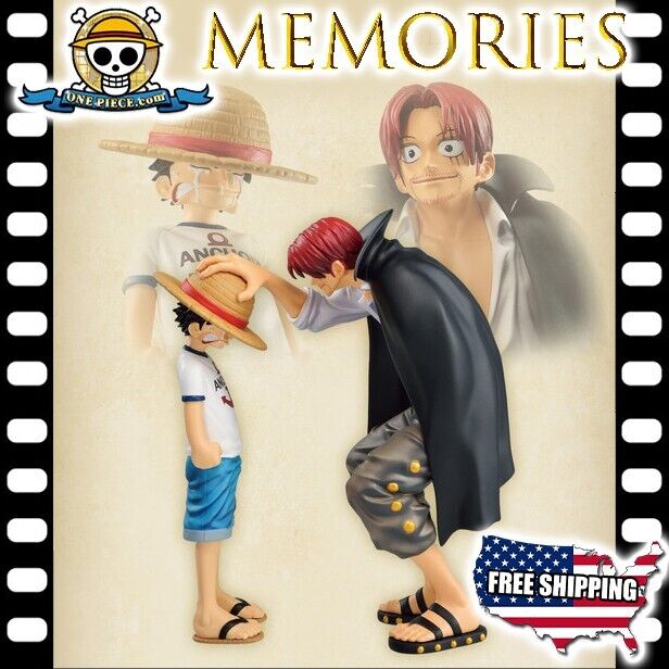 Anime One Four Emperors Shanks & Straw Hat Luffy PVC Action Figure Collect Gifts