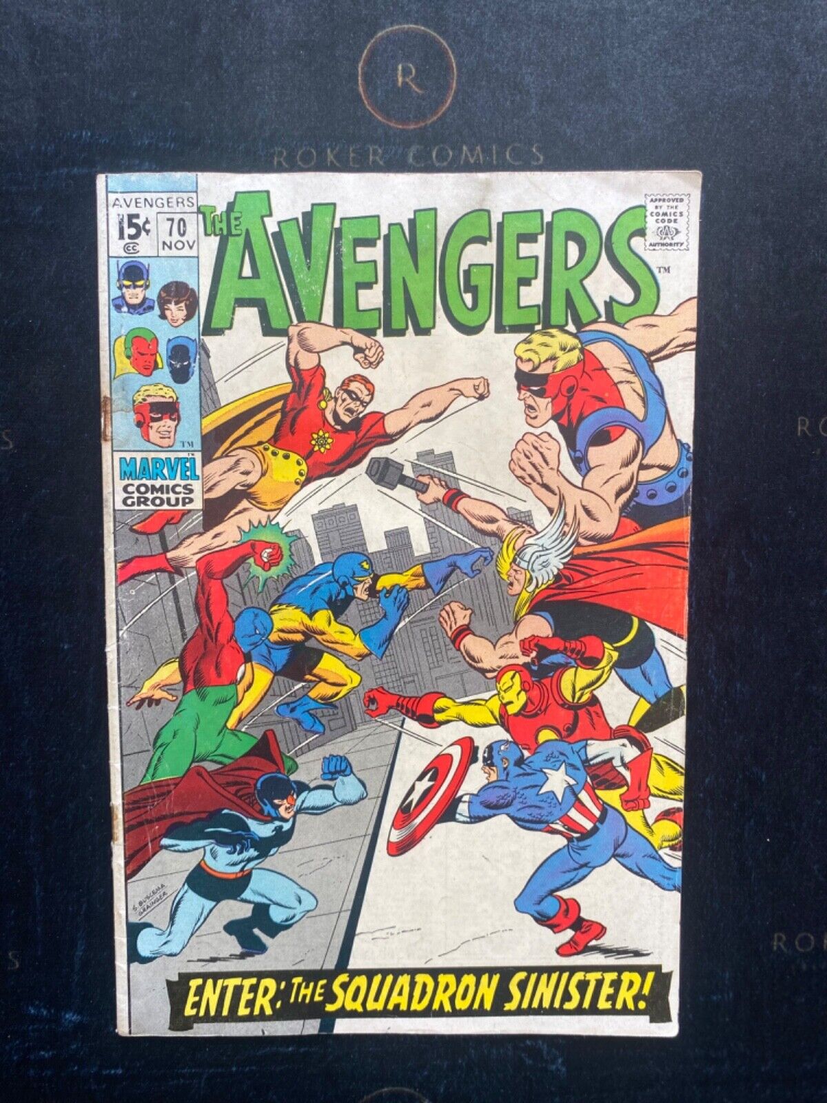 AVENGERS #70 Marvel 1969, 1st appearance SQUADRON SINISTER
