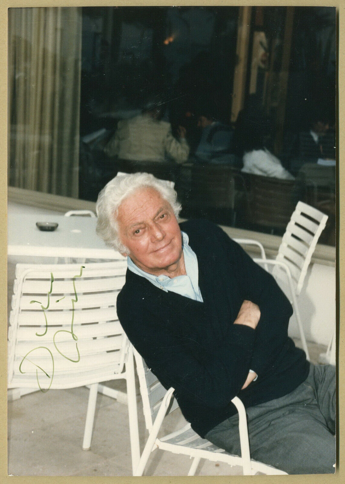 Dino Risi (1916-2008) - Italian director - Rare signed photo - Paris 80s - COA