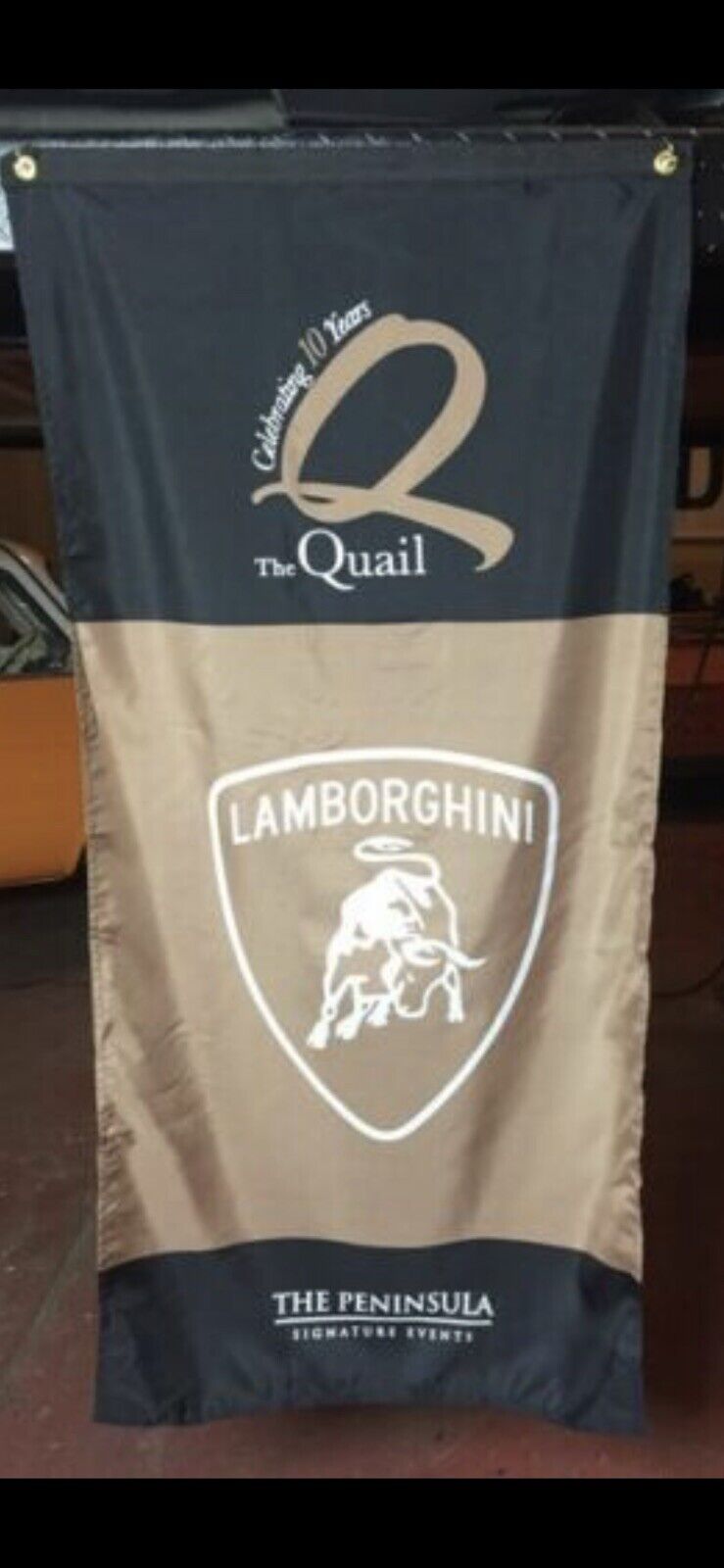 THE QUAIL Lamborghini banner flag HIGH QUALITY MINT 3' x 5' Grommets Lambo