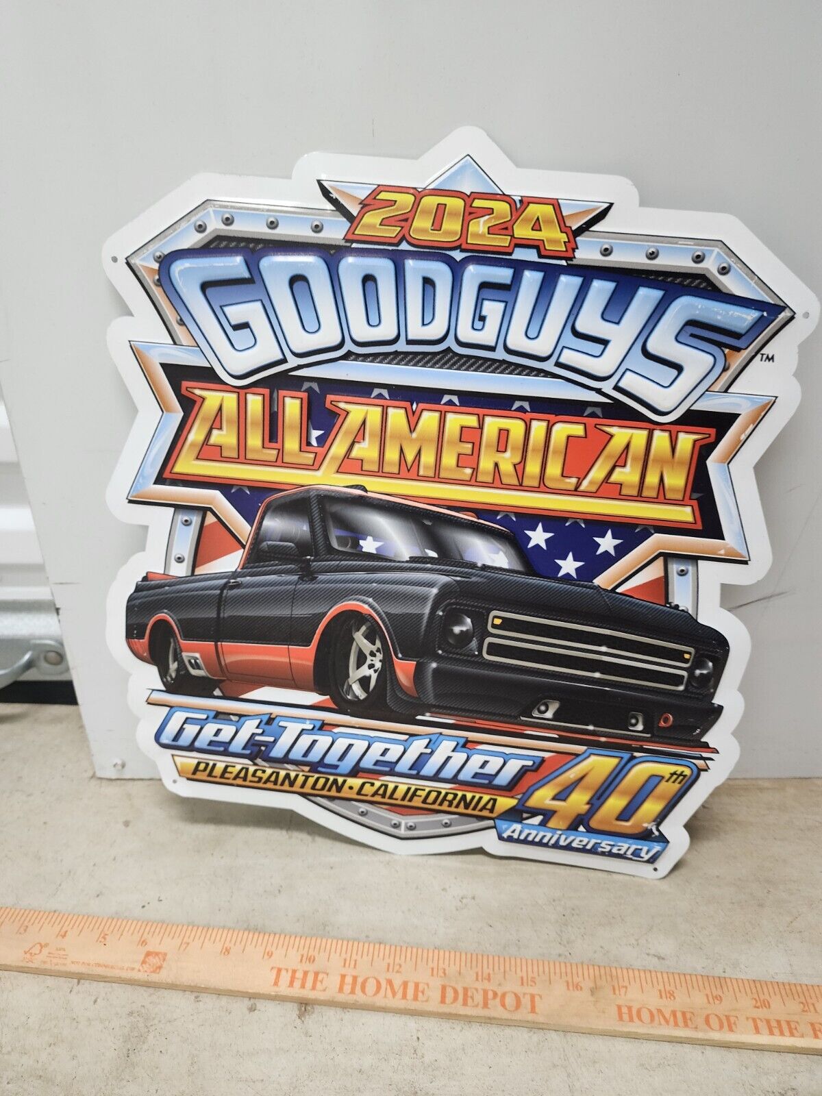 Good Guys Rod And Custom Car Auto Hotrod metal Tin Sign Pleasanton California 24