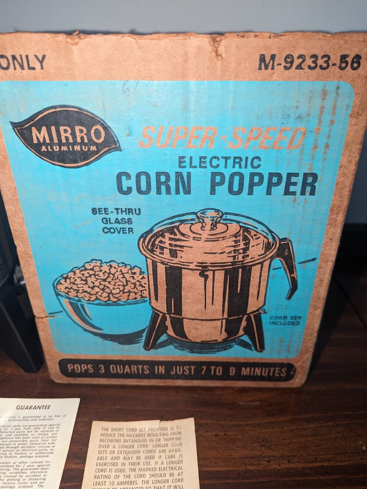 New Vintage Mirro  Electric Corn Popper Super Speed