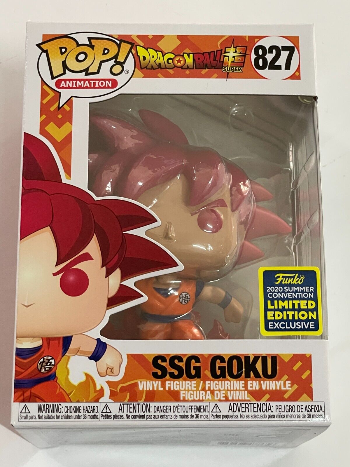 SSG Goku Dragon Ball Z 827 Funko Pop Vinyl RARE SDCC 2020