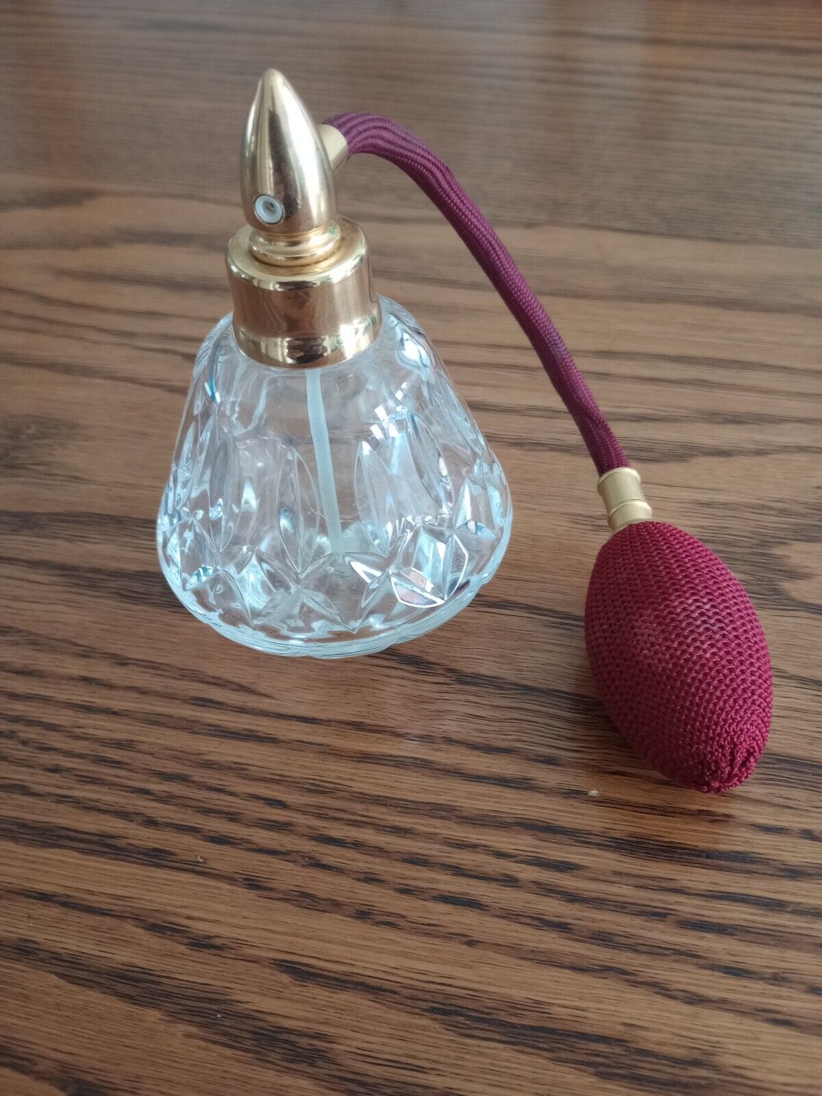 vintage cut glass perfume bottle