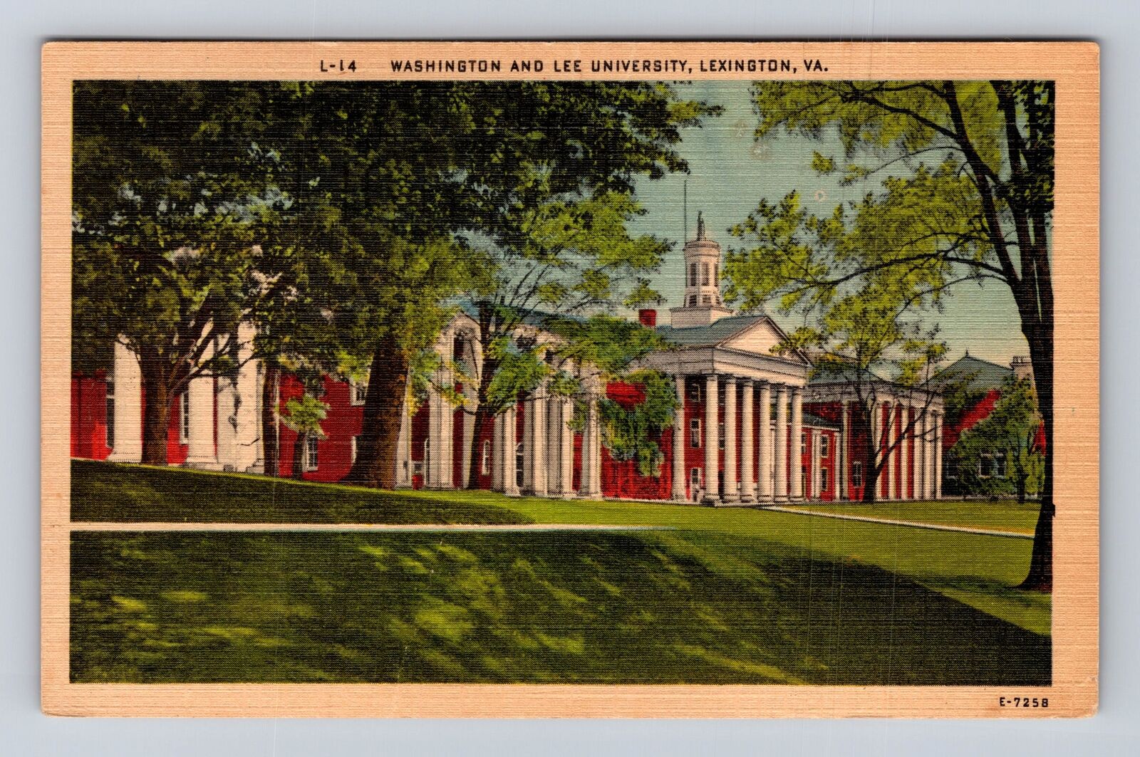 Lexington VA-Virginia, Historic Washington And Lee University, Vintage Postcard