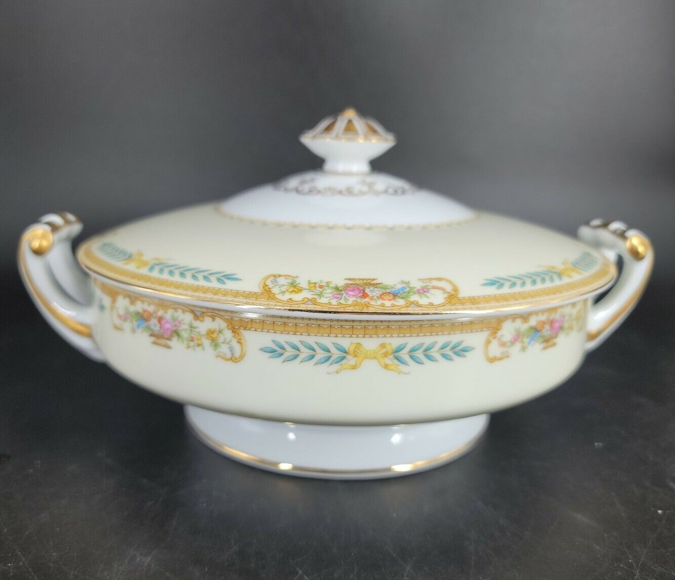 Vintage Noritake China Vegetable Bowl Casserole Round Soup Tureen with lid 3812