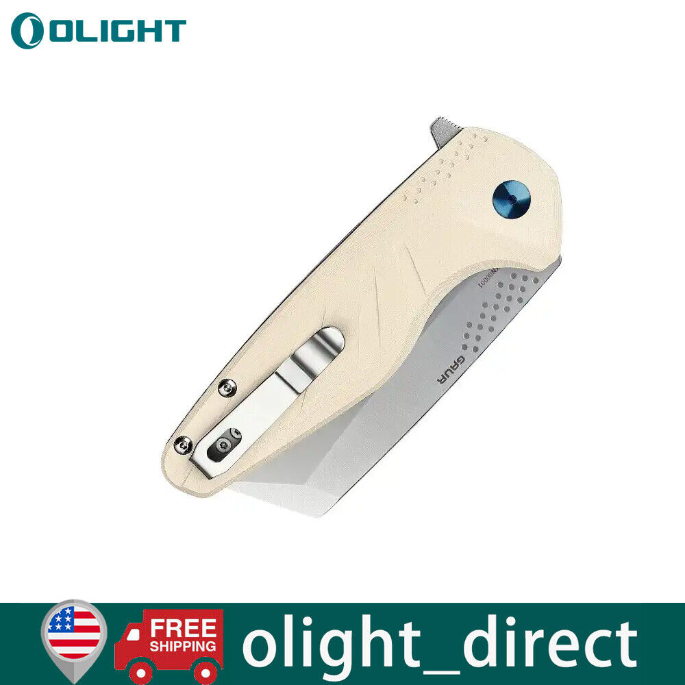 Olight OknifeGaur Folding Pocket Knife with Deep Carry Pocket Clip, EDC Knife