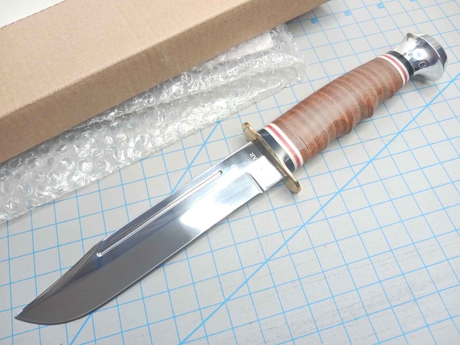 New/NO SHEATH Ka-Bar Knives 1235 Marine Hunter Fixed Blade (Knife ONLY) READ