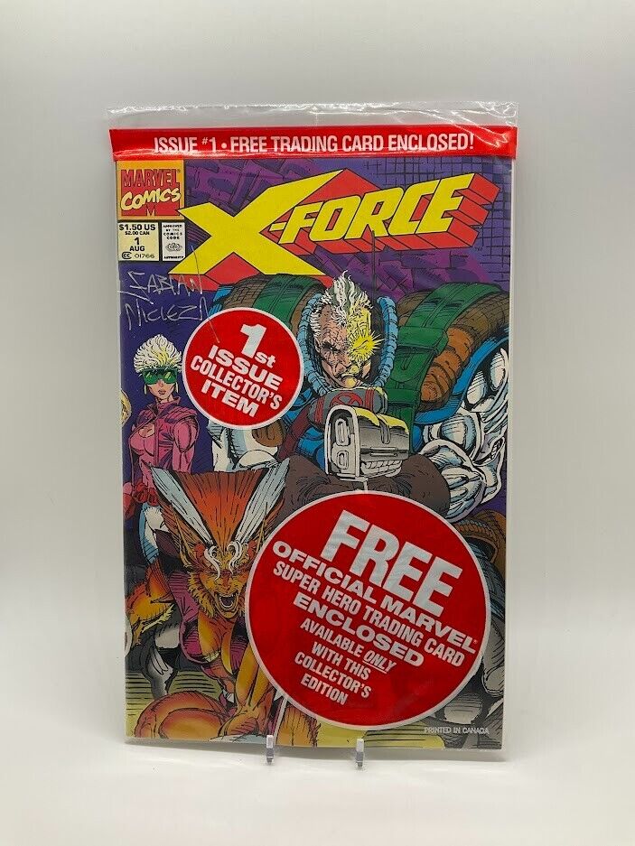 X-Force 1st Issue Collector's Item Autographed with Trading Card