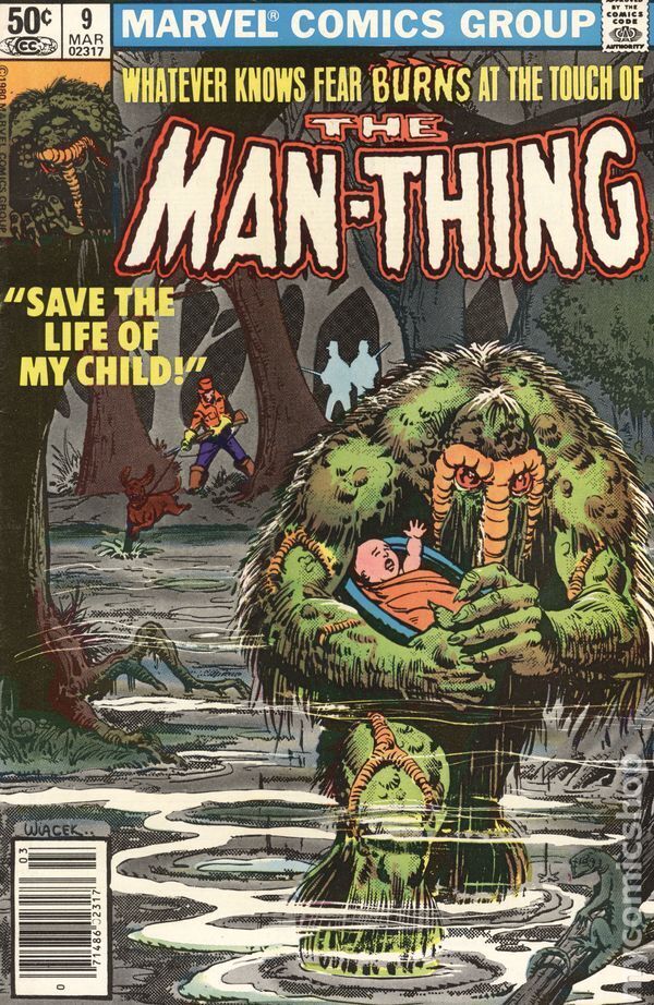 Man-Thing #9 FN 1981 Stock Image