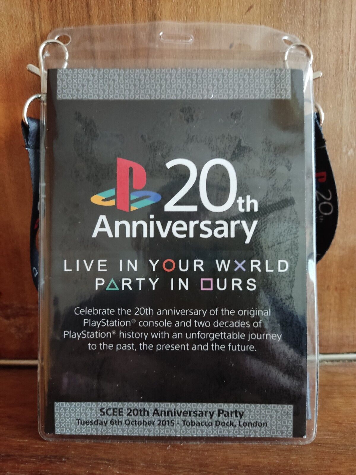 SONY PlayStation 20th Anniversary Party Pass 2015 SCEE (Employees Only)