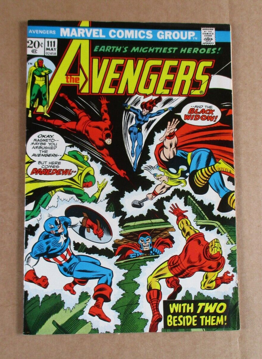 Marvel Comics The Avengers #111 1973 Key Issue Black Widow Joins as Member