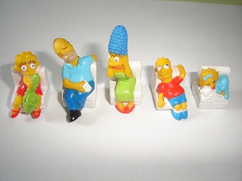 THE SIMPSONS COUCH POTATOES MINI FIGURINES SET - FIGURES COLLECTIBLES MINIATURES