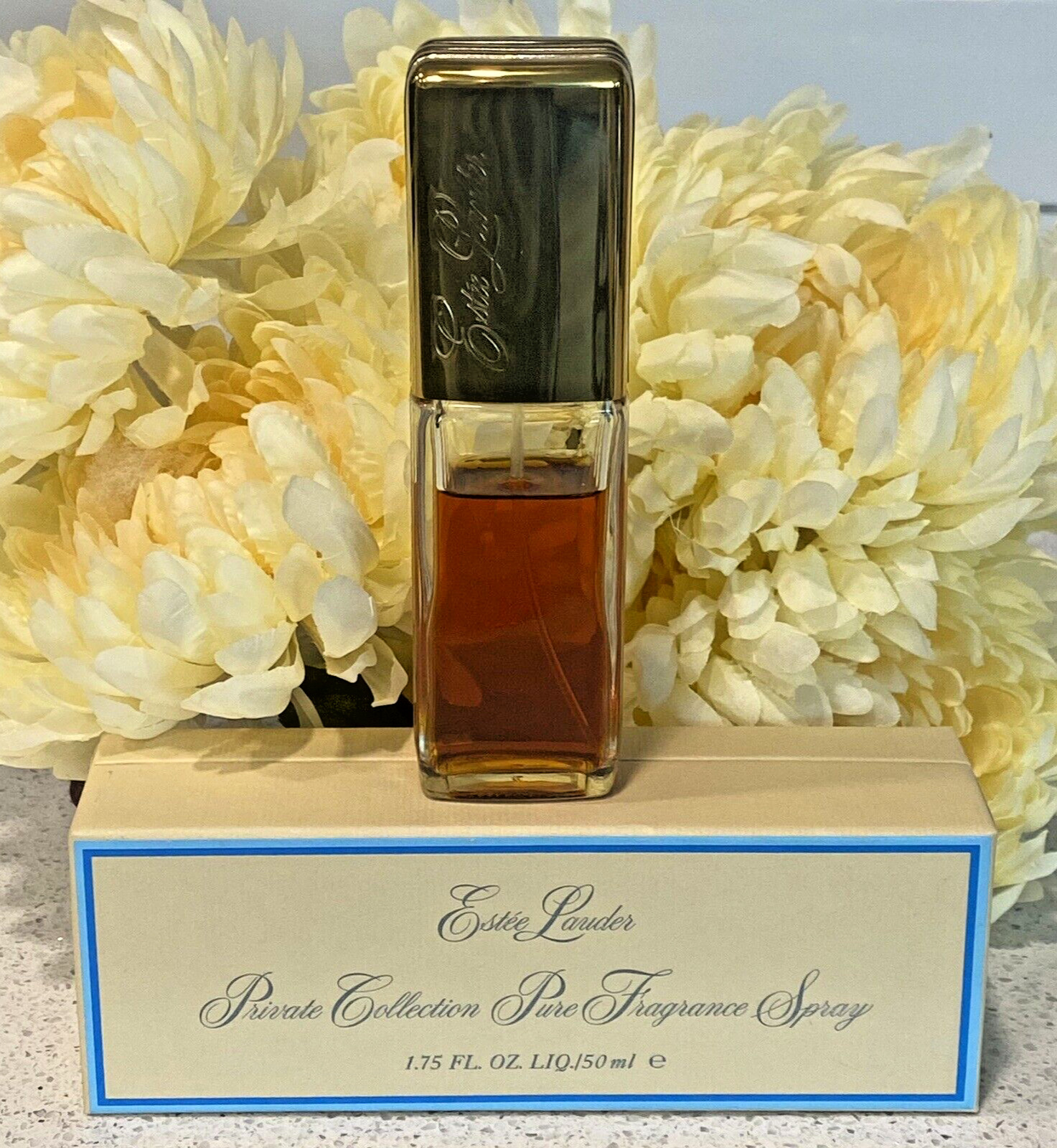 Estee Lauder Private Collection Pure Fragrance Spray (1.75 oz)  75% Full w/Box
