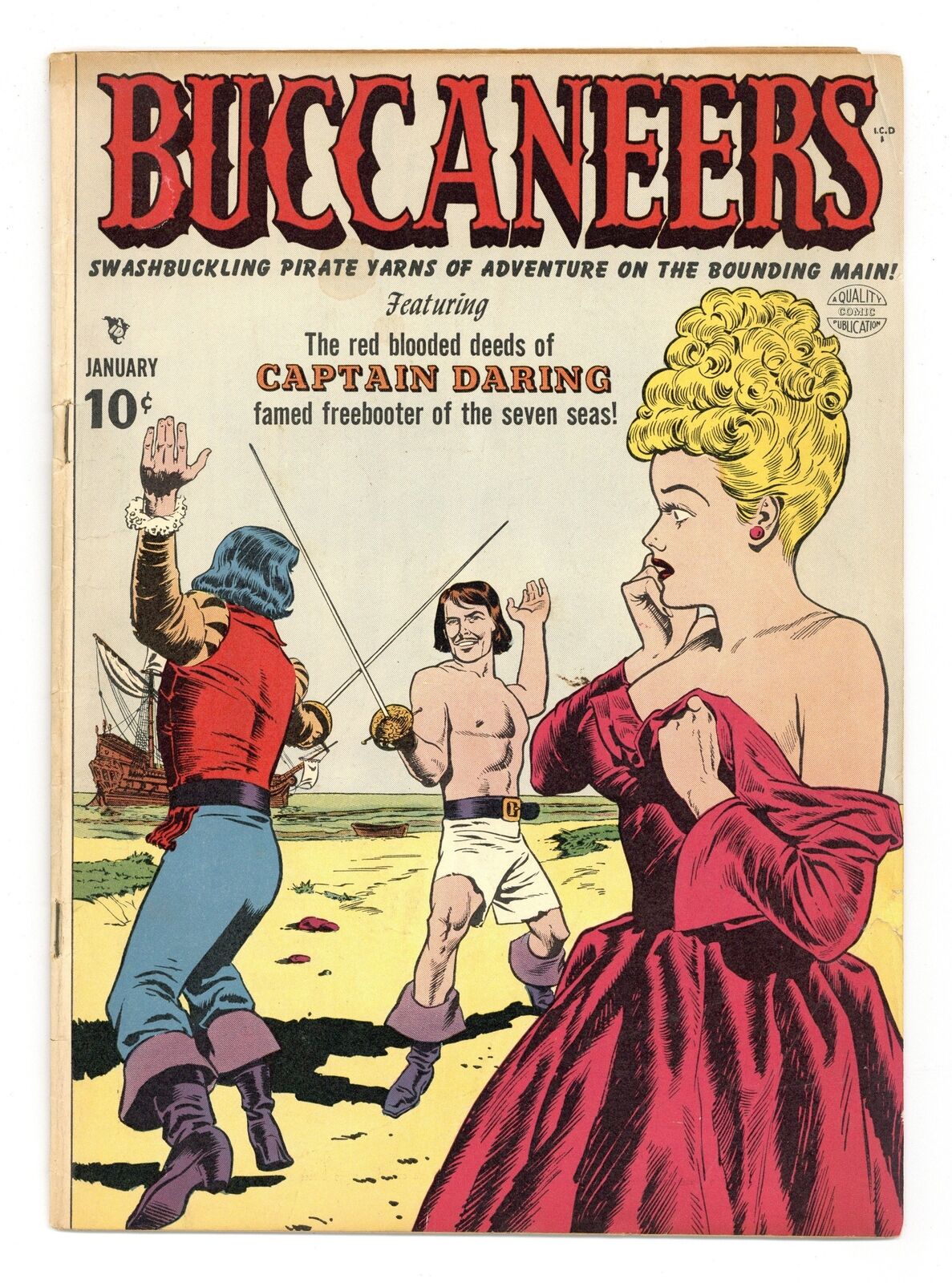 Buccaneers #19 VG 4.0 RESTORED 1950