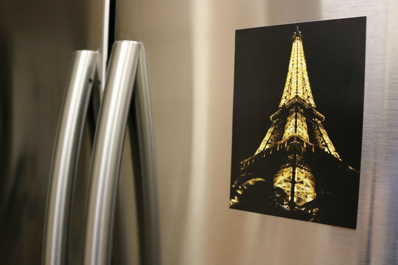Eiffel Tower 4X6 FRIDGE MAGNET PARIS FRANCE at Night Souvenir POSTCARD MAGNET