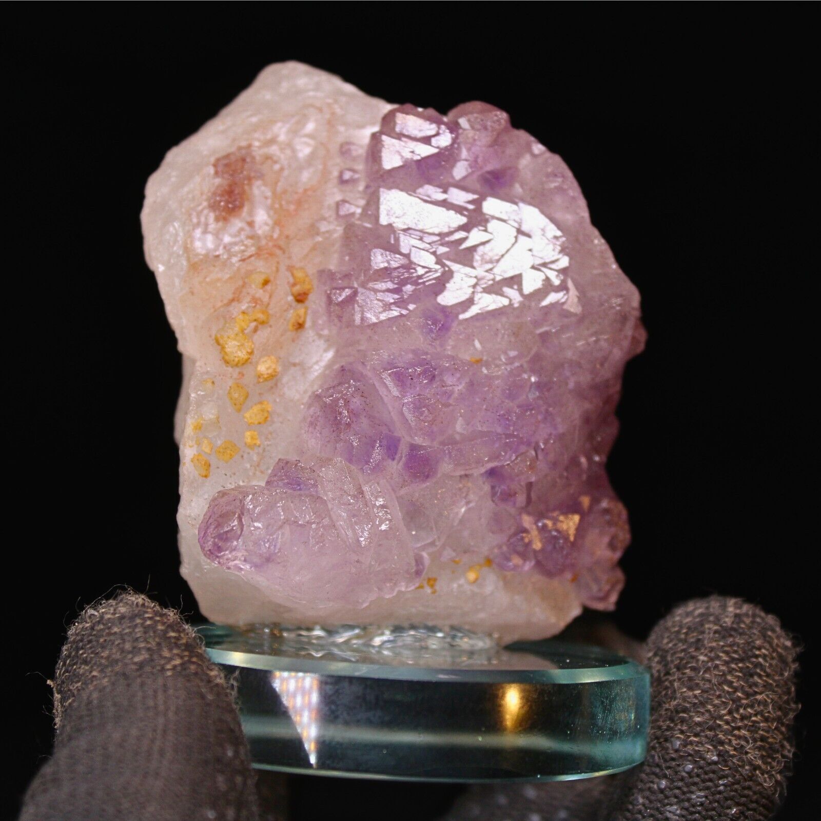 Natural 260g Purple Amethyst Crystal Stone Genuine Formation Rich Color Healing 