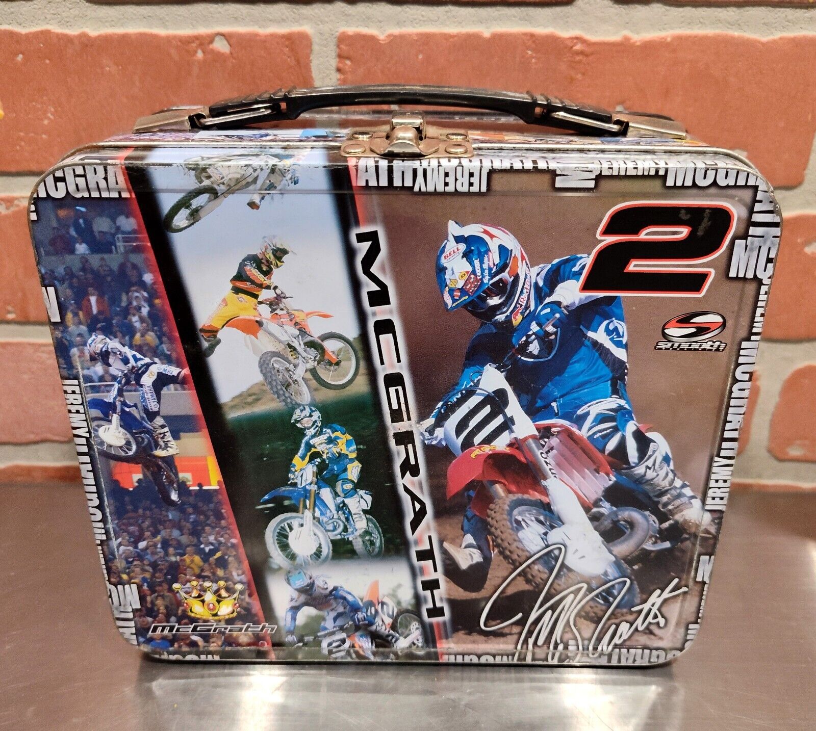 Jeremy McGrath Collectable Vintage Lunchbox Thermos Supercross Motocross MX