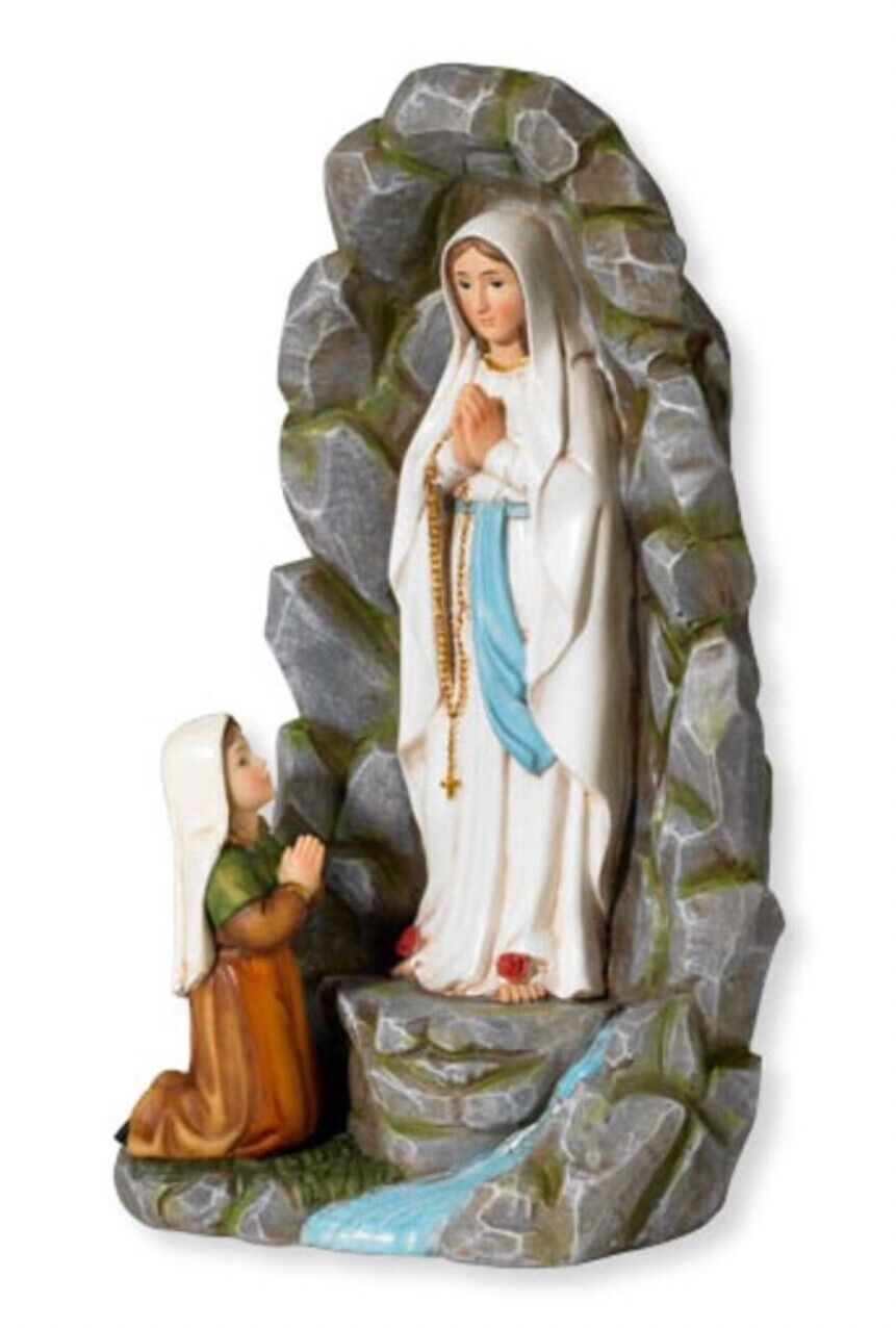 Our Lady of Lourdes in Grotto with Saint Bernadette  8\