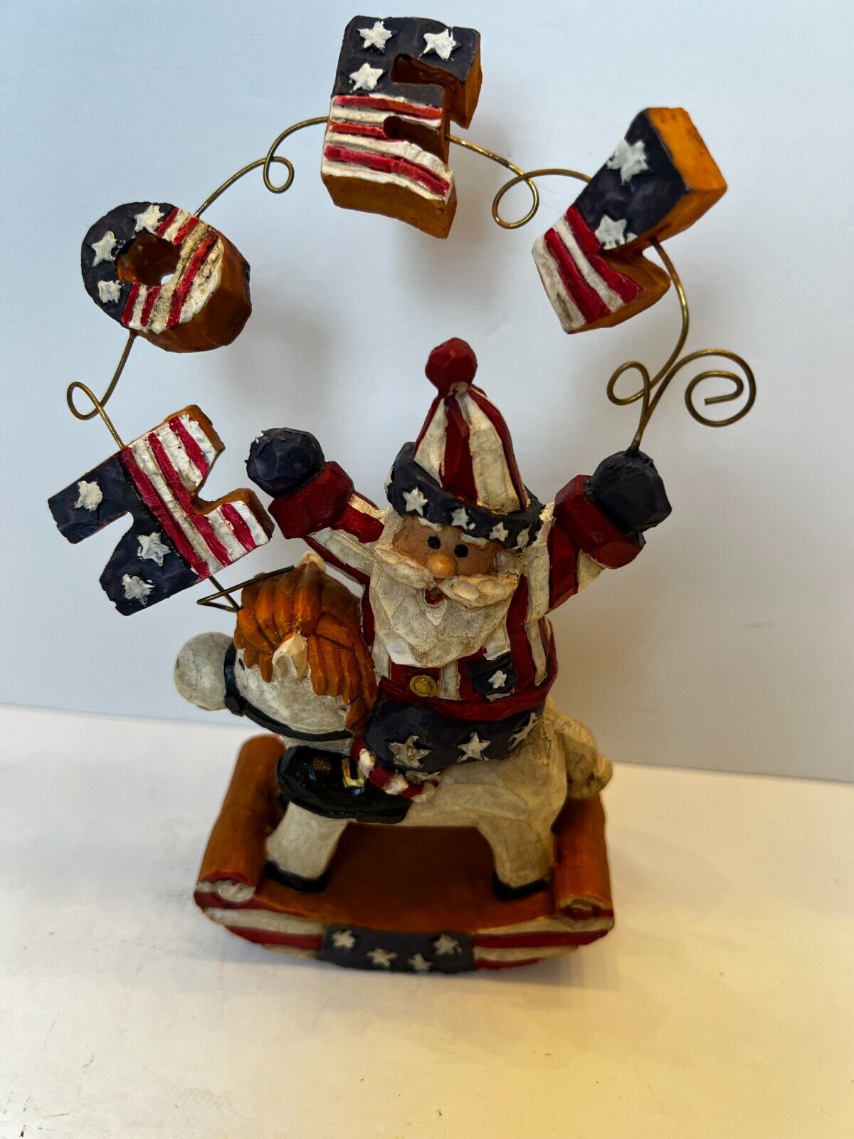Vintage Americana Noel Rustic SANTA CLAUSE Figurine Christmas Decor 8\