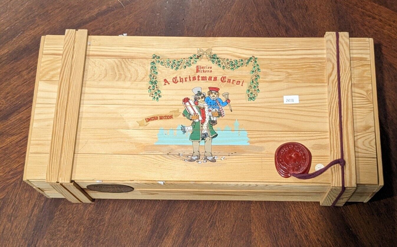 Kurt Adler Polonaise A Christmas Carol Glass Ornaments Limited Edition Box Set