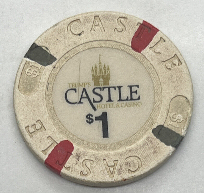 Trump’s Castle $1 Casino Chip Atlantic City New Jersey 1985-1997