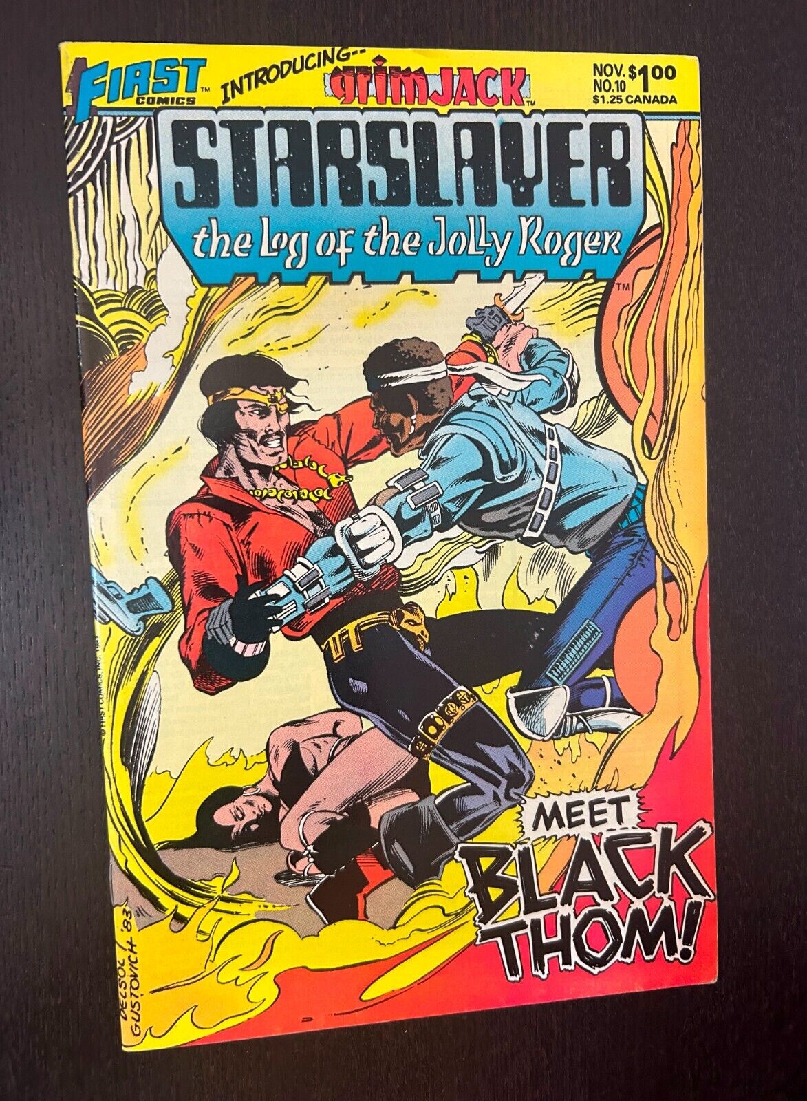 STARSLAYER #10 (First Comics 1983) -- 1st Appearance GRIMJACK -- VF (B)