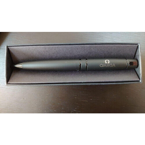 OMEGA Ballpoint Pen Novelty item [EX] with Box Collector's item LTD From JAPAN