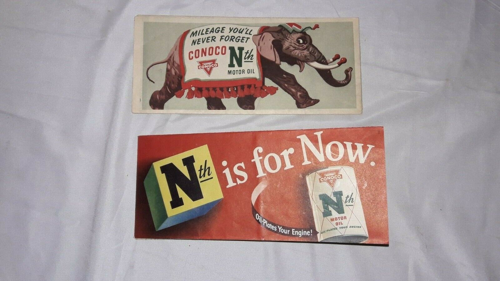 2 Vintage 1940s Conoco Road Maps, Colorado, N.M., Oil & Gas Advertising, USA
