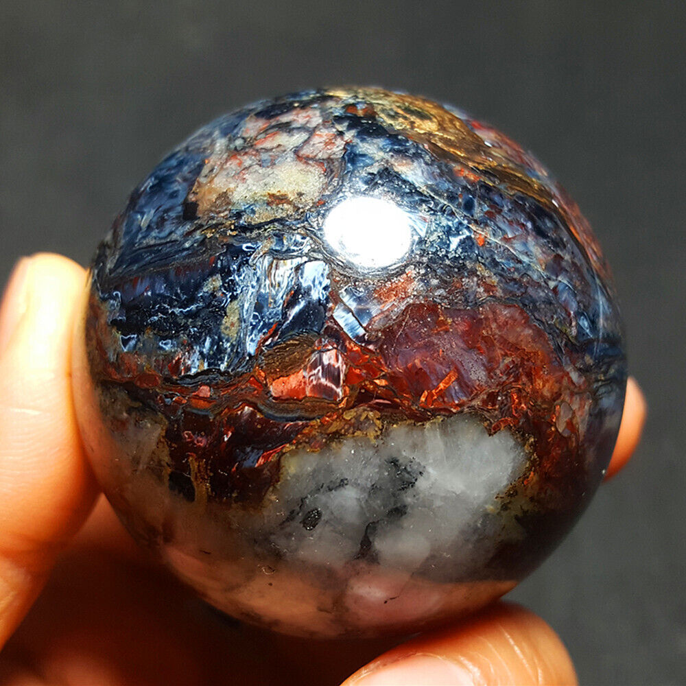 289.9G Natural polished “Pietersite” crystal BALL original stone crystal  5138+