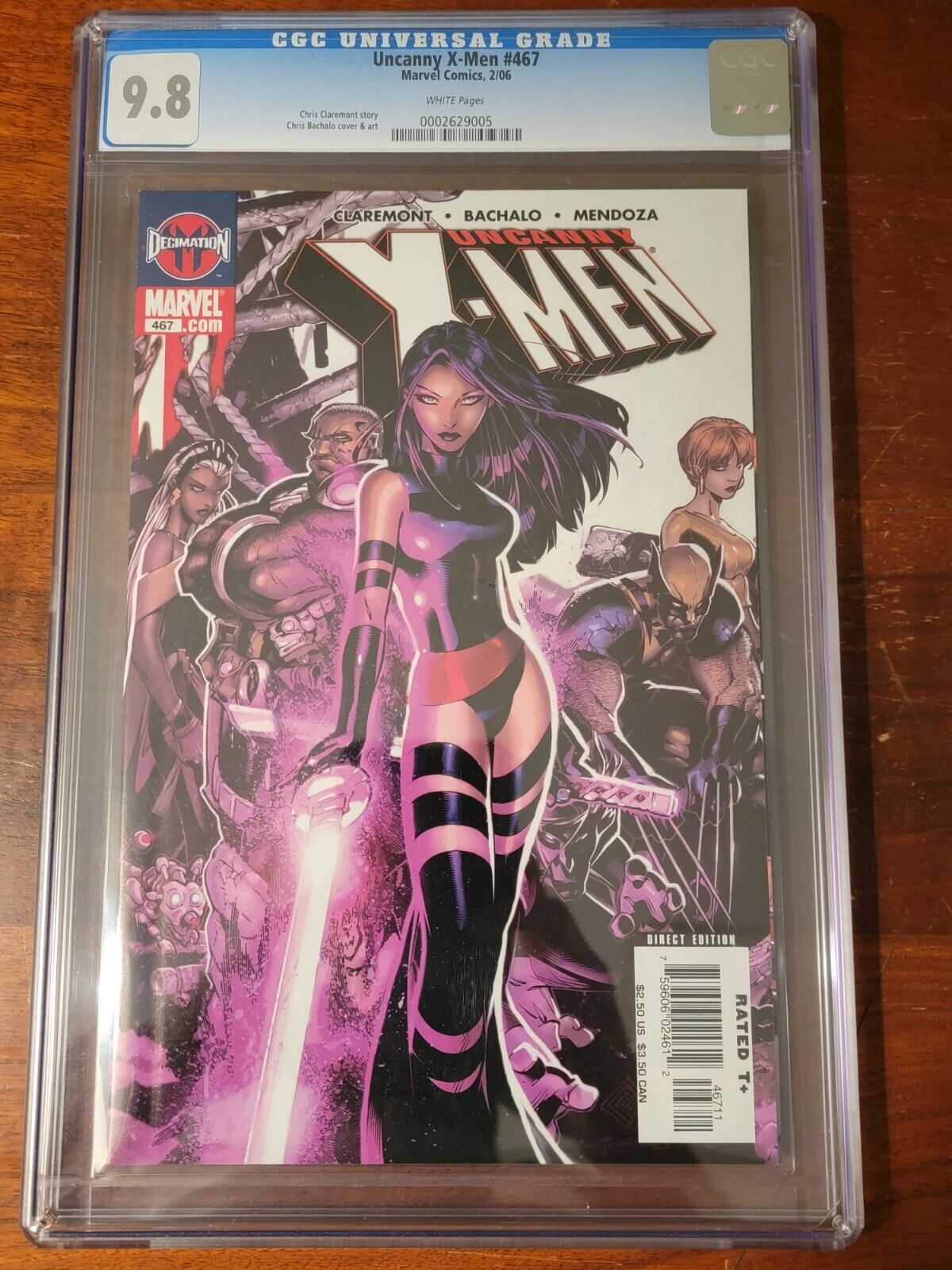 CGC 9.8 Uncanny X-Men #467 NM/MT Psylocke cover Marvel Comics