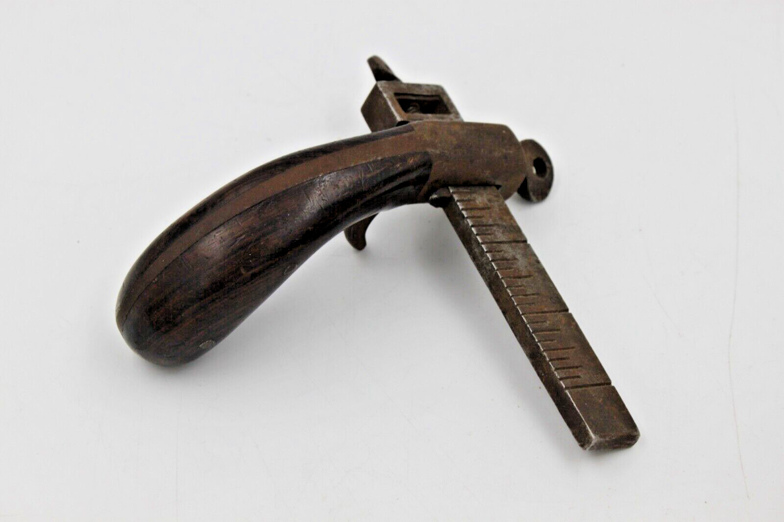 Early Pistol Grip leather Slitting Gauge Knife