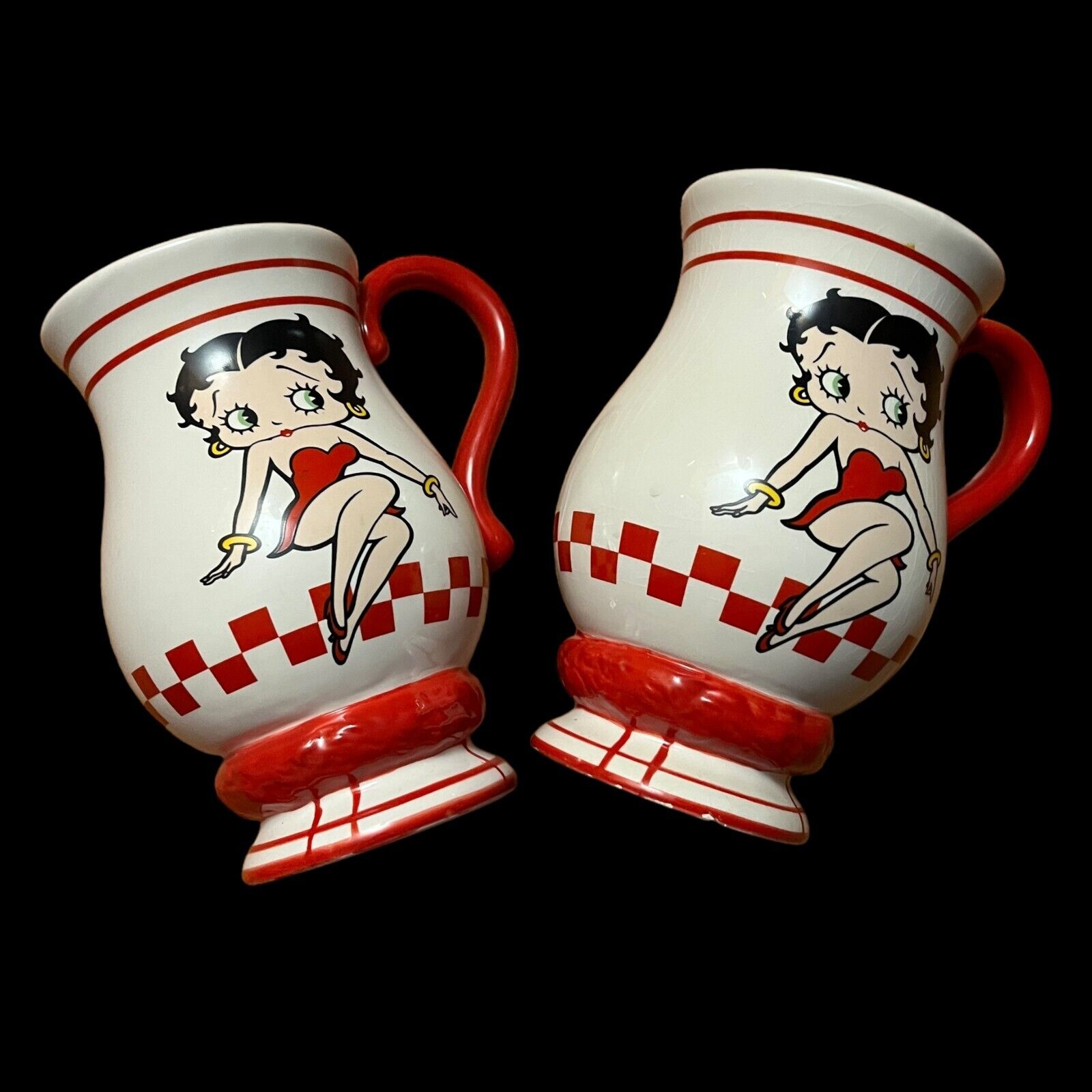 Vintage Betty Boop Mug Set Of 2 80's 90's Y2K