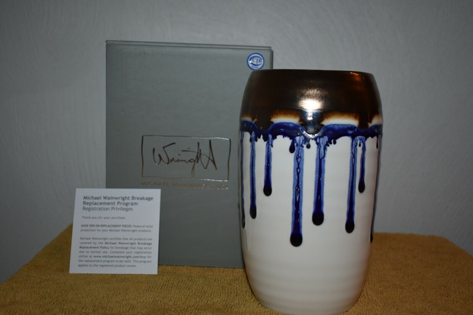 Michael Wainwright--Studio 413 Medium Vase-New in Box