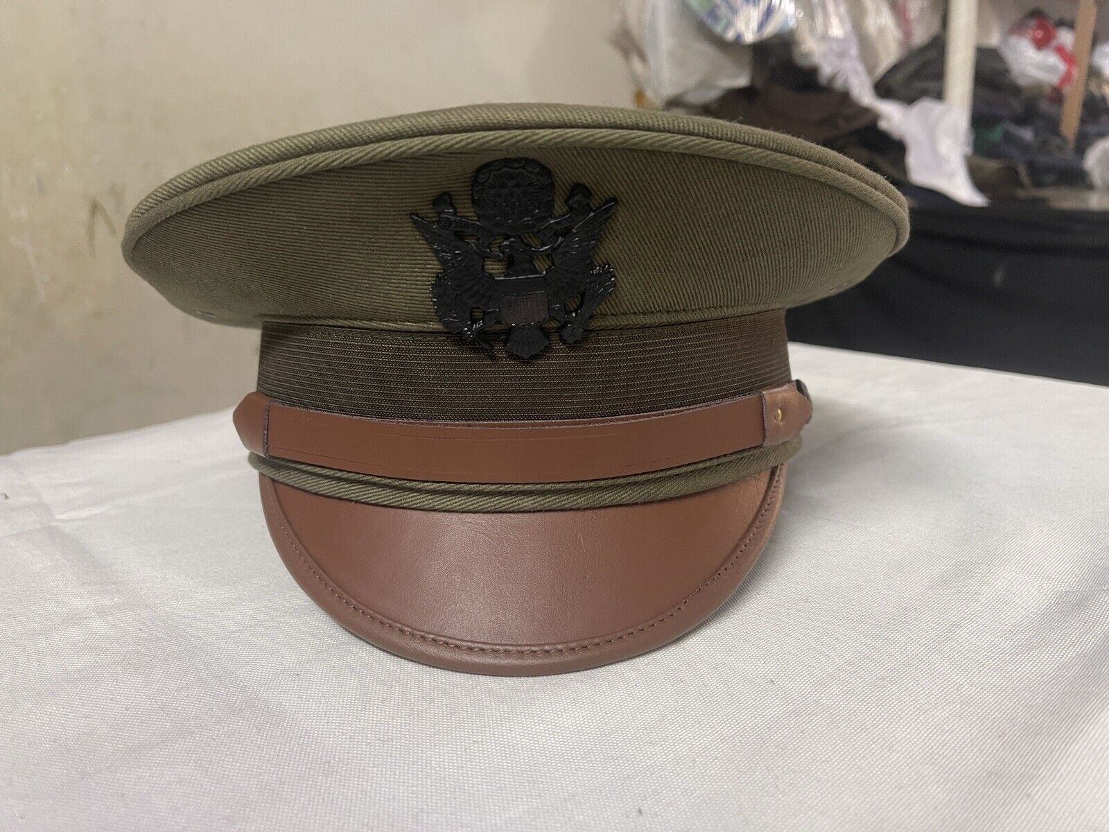 M1912 US Army officers visor cap.