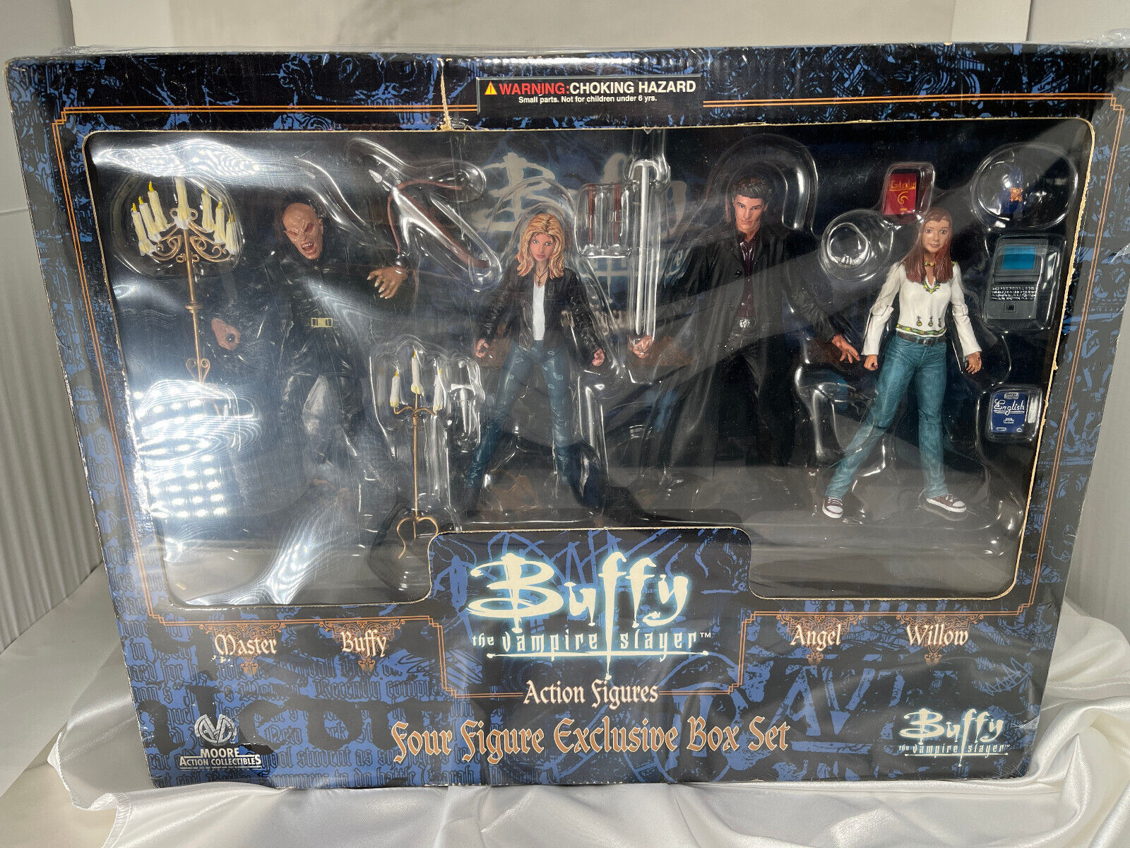 RARE 1999 Moore Buffy the Vampire Slayer 4 Figure Exclusive Box Set NEW IN BOX