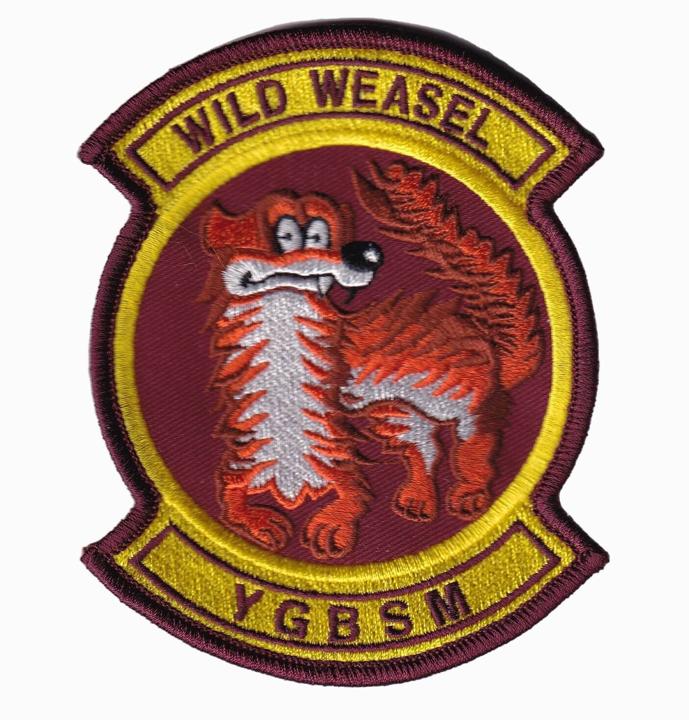 Wild Weasels YGBSM Patch– With Hook and Loop, 4.5\