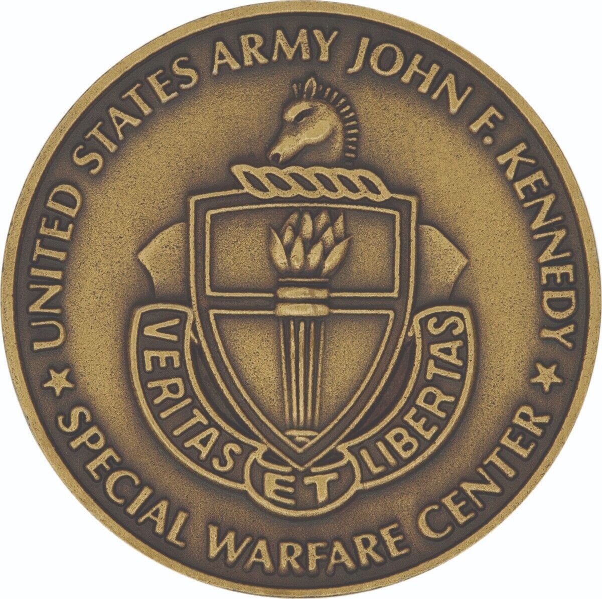 ARMY JOHN F. KENNEDY JFK SPECIAL WARFARE CHALLENGE COIN