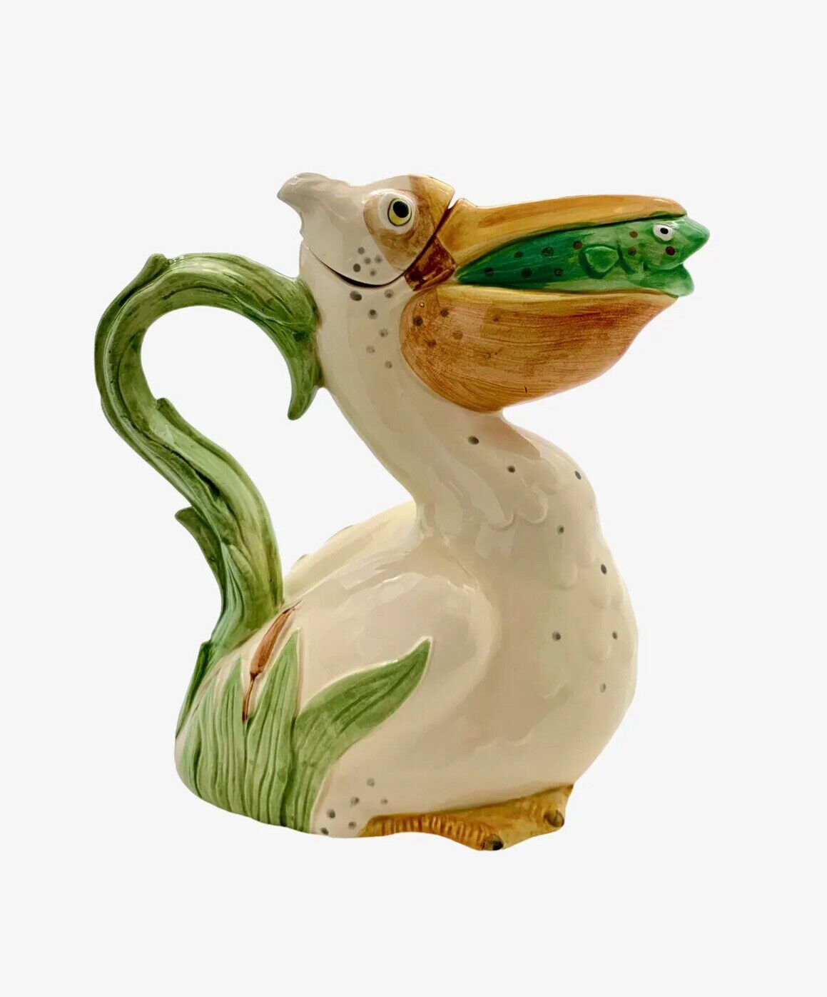 Pelican Fitz and Floyd F&F Lidded Pitcher Adorable Summer Kitchen Dinning Decor